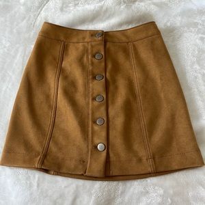 Forever 21 brown suede skirt